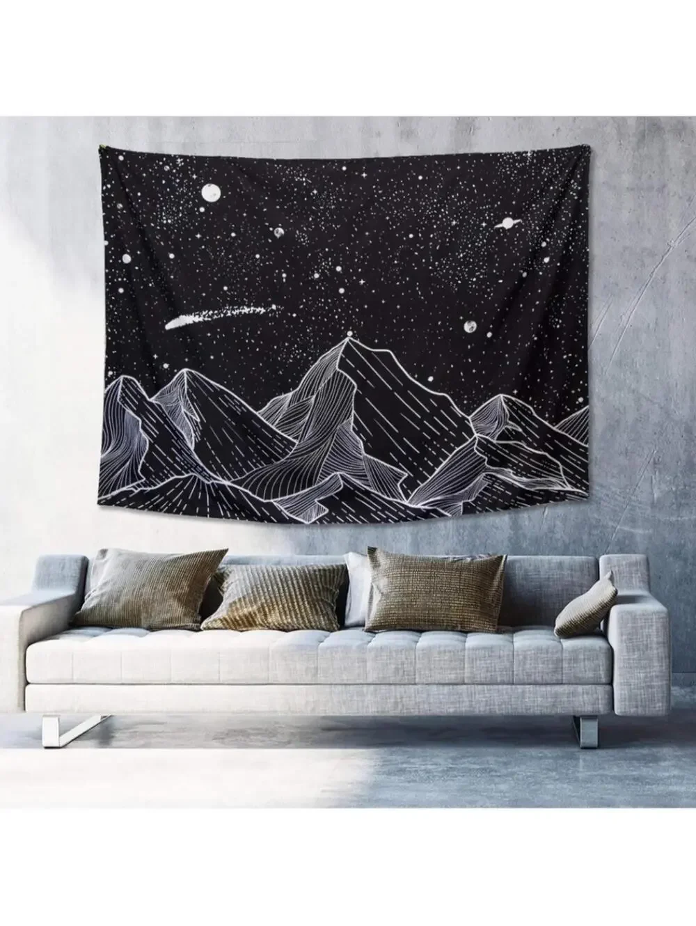 NWT Moon and Mountain Tapestry